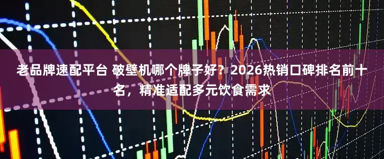 老品牌速配平台 破壁机哪个牌子好？2026热销口碑排名前十名，精准适配多元饮食需求